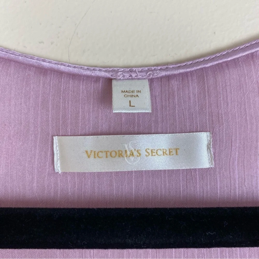 Victoria Secret Pink Sheer Lined Sequined Sleepwear Tank top Large - Picture 5 of 5